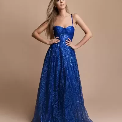 Vestido "BRITNEY" Azulão