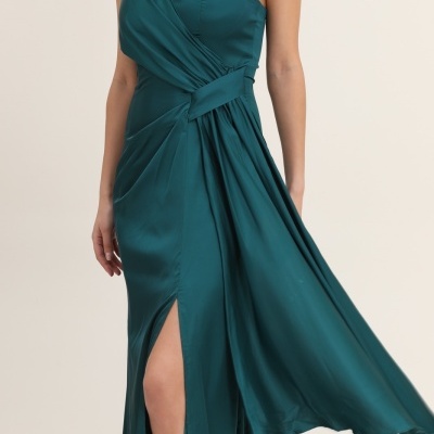 Vestido 525003 Verde Garrafa