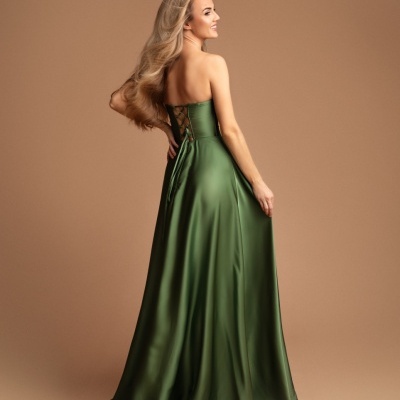 Vestido "Evelyne" - Verde Olive Escuro
