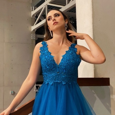 Vestido "Sabrina" Petróleo
