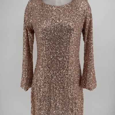 Vestido Lantejoulas c/ Laço costas