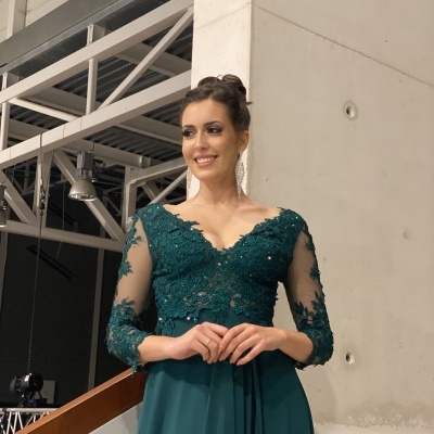 Vestido "Letícia" TG Verde Garrafa