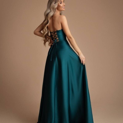 Vestido "Evelyne" - Petróleo