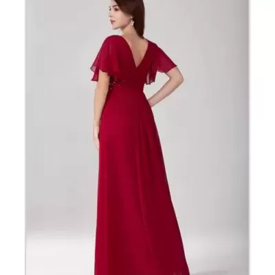 Vestido "Melanie" TG Bordô