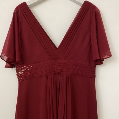 Vestido "Melanie" TG Bordô