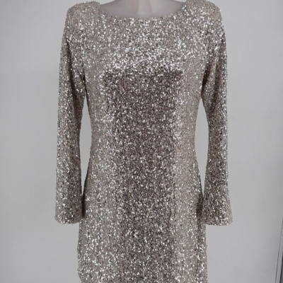 Vestido Lantejoulas c/ Laço costas