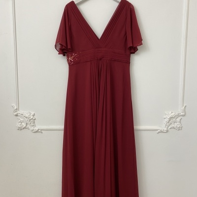 Vestido "Melanie" TG Bordô