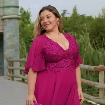 Vestido "Andreia" TG Borgonha