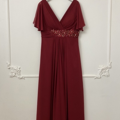 Vestido "Melanie" TG Bordô