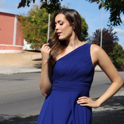 Vestido Paula - Azulão