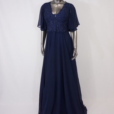 Vestido "Andreia" TG Azul Marinho
