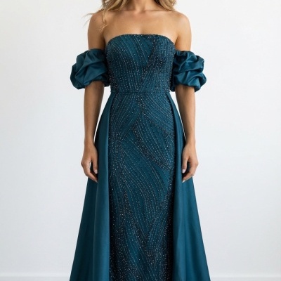 Vestido 1875 - Petróleo