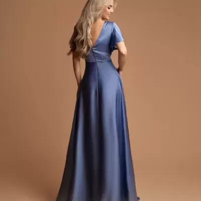 Vestido Luisa - Azul Acinzentado