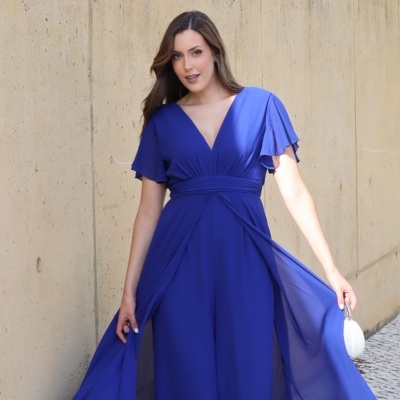 Macacão/Vestido "Louise " - Azulão