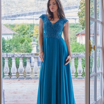 Vestido "Matilde" - Petróleo