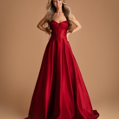 Vestido "RUTH" - Vermelho Cereja