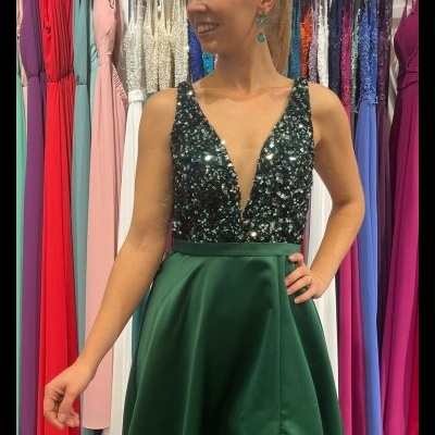 Vestido "Simone" Verde Garrafa