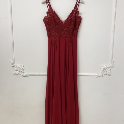 Vestido R1854 Bordô