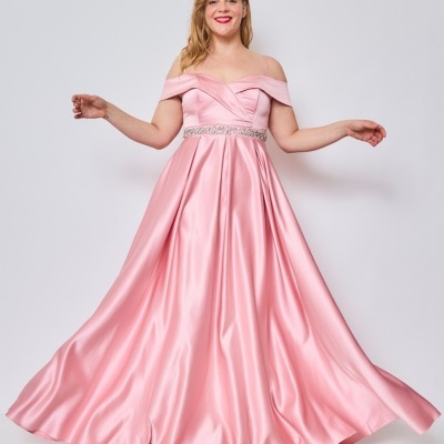 Vestido "Tiara" Rosa TG