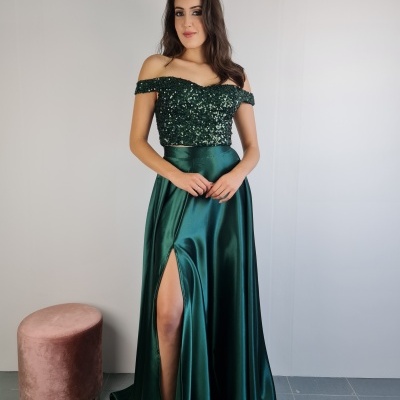 Saia "Íris" Verde Garrafa