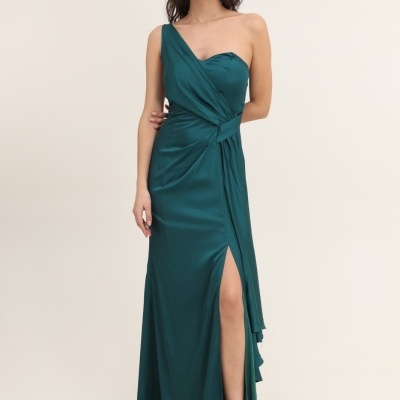 Vestido 525003 Verde Garrafa