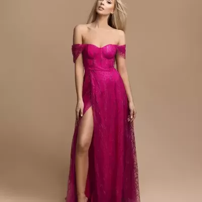 Vestido "Rachel" Fushia Vestido "Rachel" Fushia