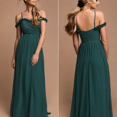 Vestido "Silvana" - Verde Garrafa