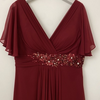 Vestido "Melanie" TG Bordô