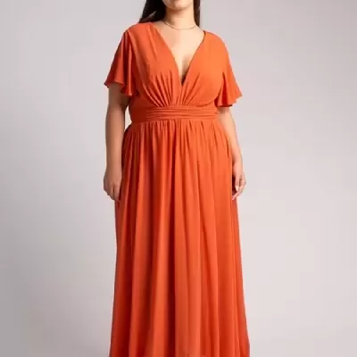 Vestido "TACHA" TG Terracota