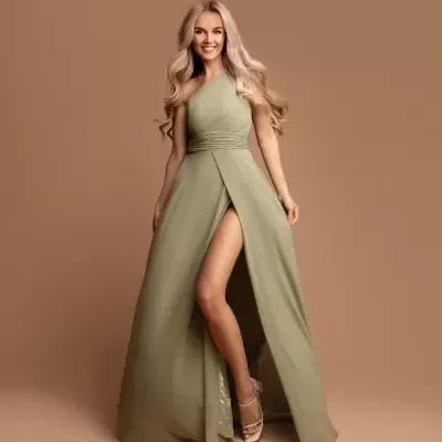 Vestido "Paula" Verde Olive