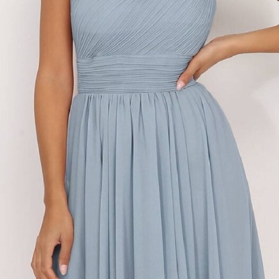 Vestido Cátia Curto - Azul Acinzentado