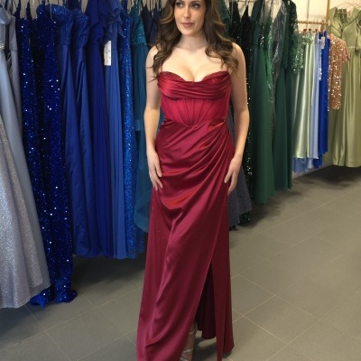 Vestido GP2246 Bordô