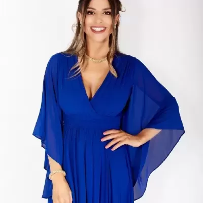Vestido Madalena TG - Azulão
