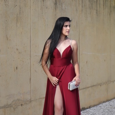Vestido DAPHNE - Bordô