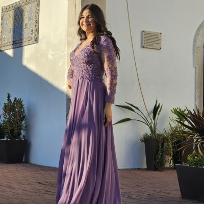 Vestido "Letícia" Lavanda