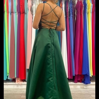 Vestido "Simone" Verde Garrafa