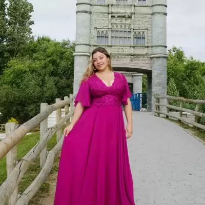 Vestido "Andreia" TG Borgonha