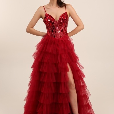 Vestido 882007 Bordô