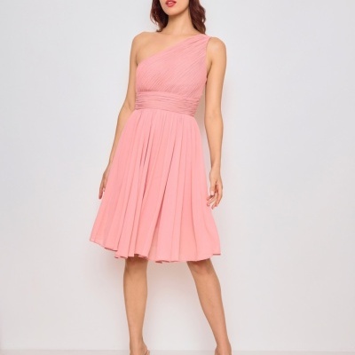 Vestido Cátia Curto - Rosa Velho