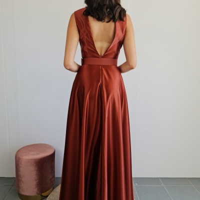 Vestido "Mercedes" Terracota