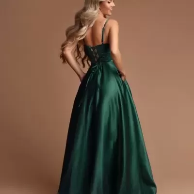 Vestido Helene Verde Garrafa