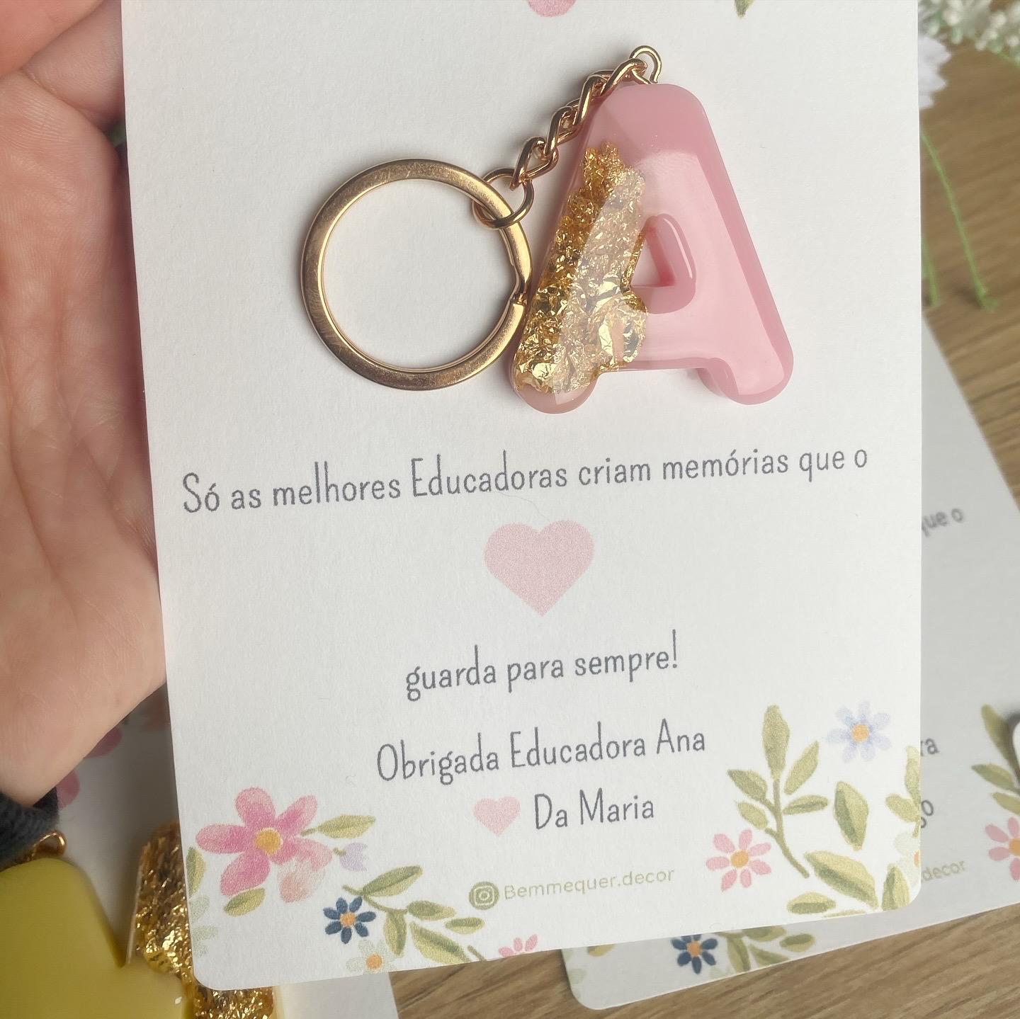 Cartão com porta-chaves