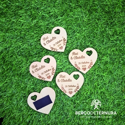 Lembrança coração com iman