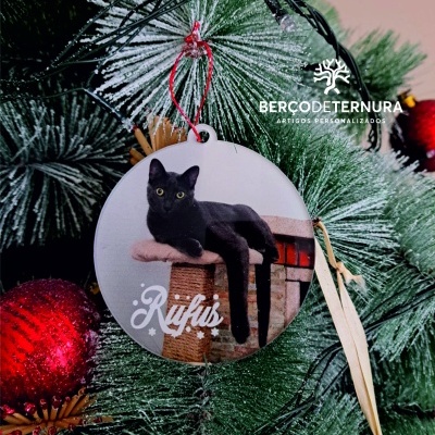 Bola de Natal em acrilico