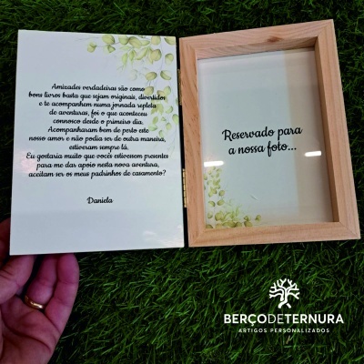 Convite moldura padrinho / madrinha casamento