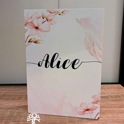 Moldura com mensagem personalizada