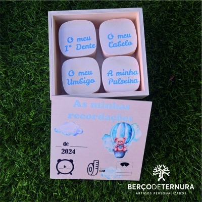 Caixa de recordações balão ar quente