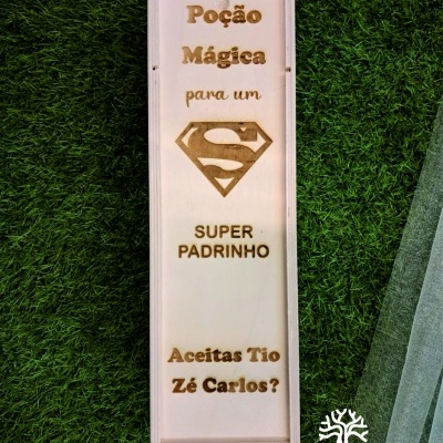 Convite caixa de garrafa