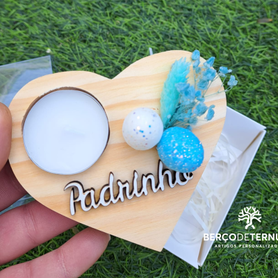 Porta Velas Padrinho