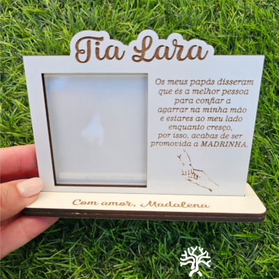 Moldura pedido padrinhos de batismo